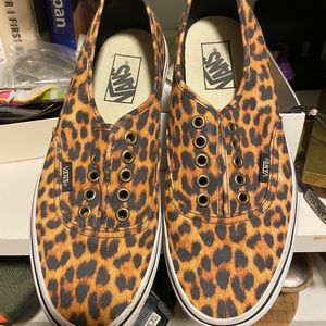 Vans Leopard print tie sneaker